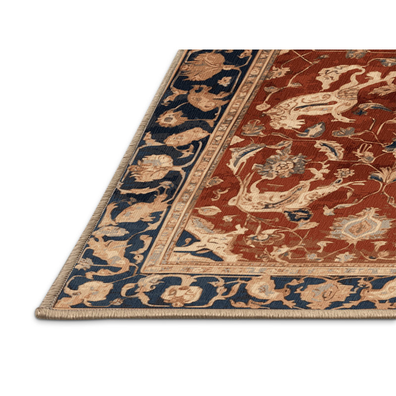 Tapis brun lavable à la machine, Rectangulaire 2 pi x 3 pi