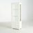 71'' Tall Display Cabinet With Single Upholstered Glass Door, China Cabinet, Wine Cabinet With 5 Colors Adjustable LED Ceiling Light For Living Room, Home, Bar, Studio Or Workspace