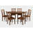 7 Piece Kitchen Table Set Consist of a Rectangle Dining Table with Butterfly Leaf and 6 Faux Leather Dining Room Chairs, Mahogany-2096969752-2037681337-2044976070