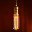 Ampoule DEL tubulaire décorative T14 3,5 W, verre ambré, intensité variable, filament virtuel effet Edison vintage, 2000 K, lumière chaude douce, certifiée UL, culot E26