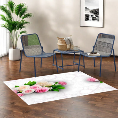 Ensembles de table de salle à manger peu encombrants, style moderne en fer durable pour l'extérieur