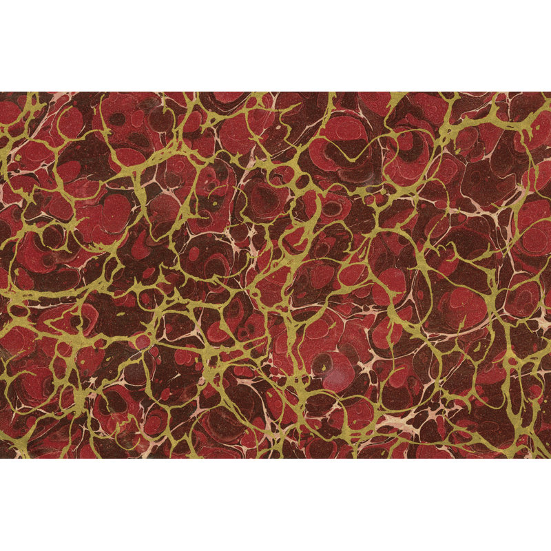 Marbrage II par Wild Apple Portfolio - impression sur toile tendue, H 12 po x l 18 po, Toile avec cadre érable, Pas de tapis