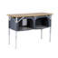Newington 50 cm W Prep Table with Solid Wood Top