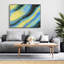 «Wave magique liquide», art abstrait encadré, vagues