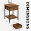 Taton Bedside Table