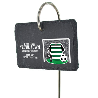 Boycie Yeovil Town Fan Football Slate Grave Marker Memorial Plaque