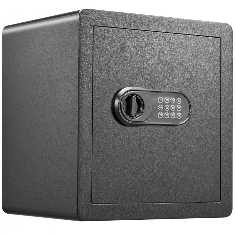 Coffre-fort en acier 1,8 pi pour l'argent comptant 15,75 po x 13 po x 16,9 po Safe