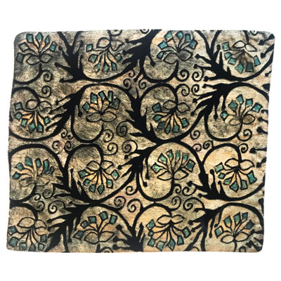 Emerald Flower Velvet Square Pillow Cover