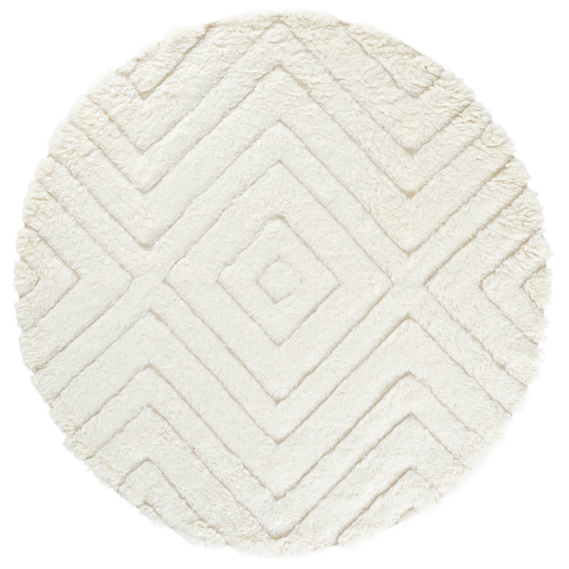 Dabria Wool Area Rug, Round 7'