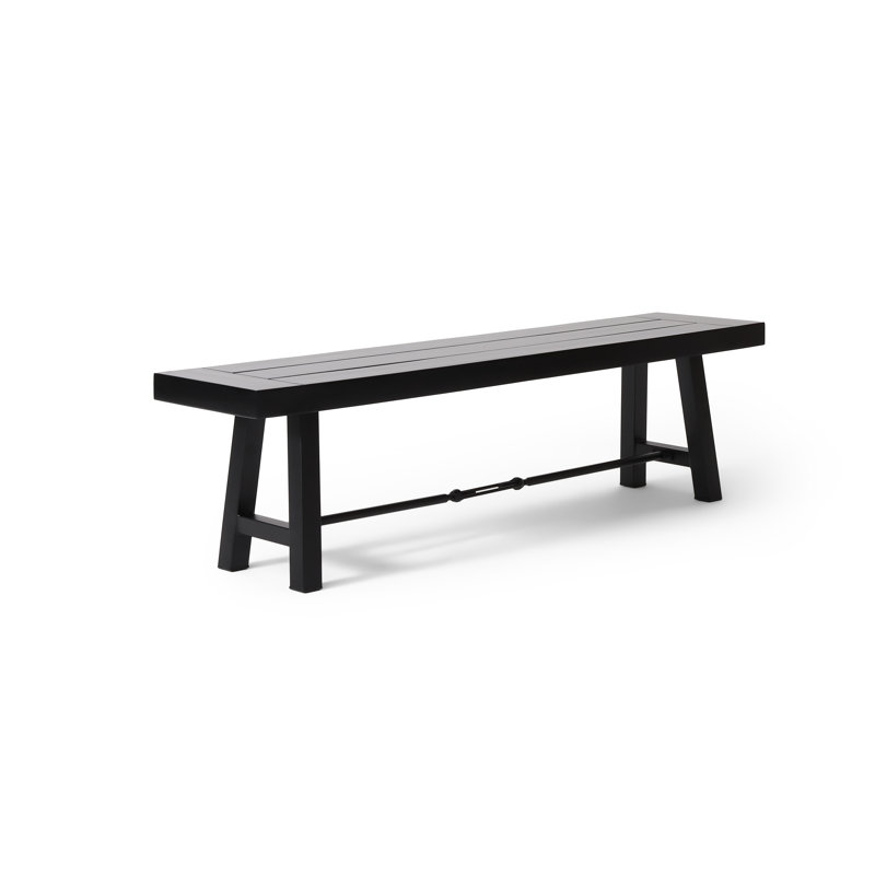 Banc de pique-nique en teck Testwuide, Noir