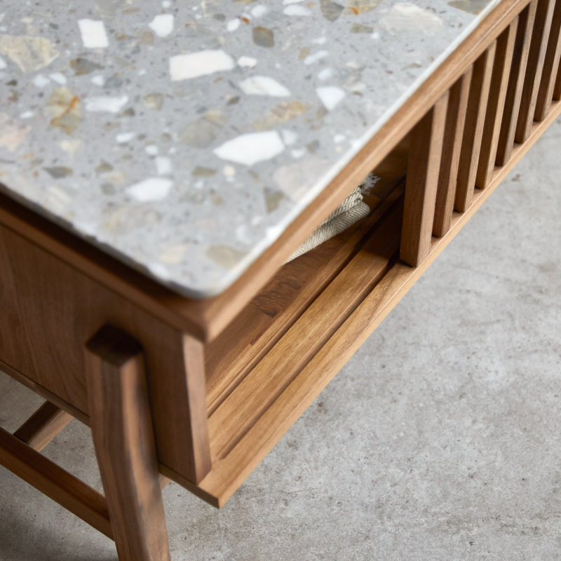 Isaure Solid Wood TV Stand