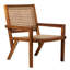 Chaise d'appoint d'extérieur en rotin Coastal