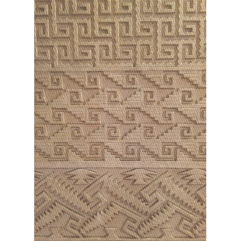 Tapis zone beige à motifs Hessie, Rectangle 5 pi x 7 pi