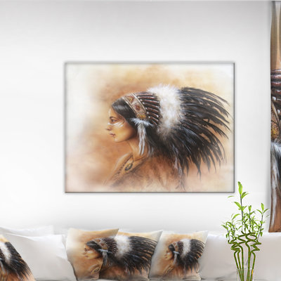 «Indian in Traditional Apparel», peinture