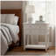 Carmona White 2-Drawer Tray Top Nightstand