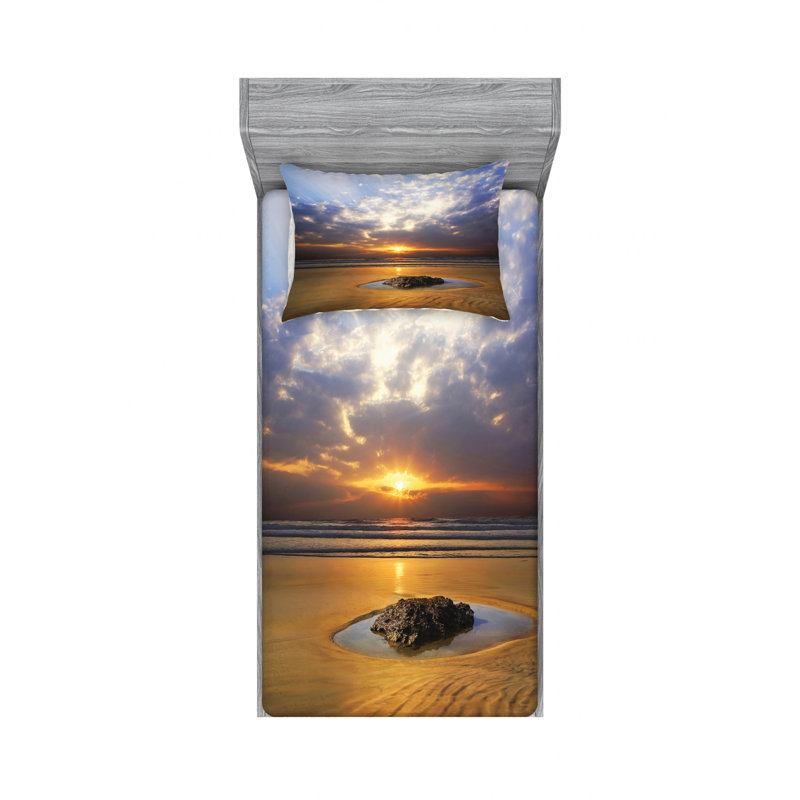 Microfiber Sheet Set, Twin XL Sheet Set + Fitted Sheet + 1 Pillowcase