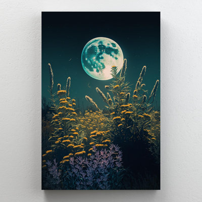 «Sage and Bees 2 Under the Mooonlight», impression sur toile tendue
