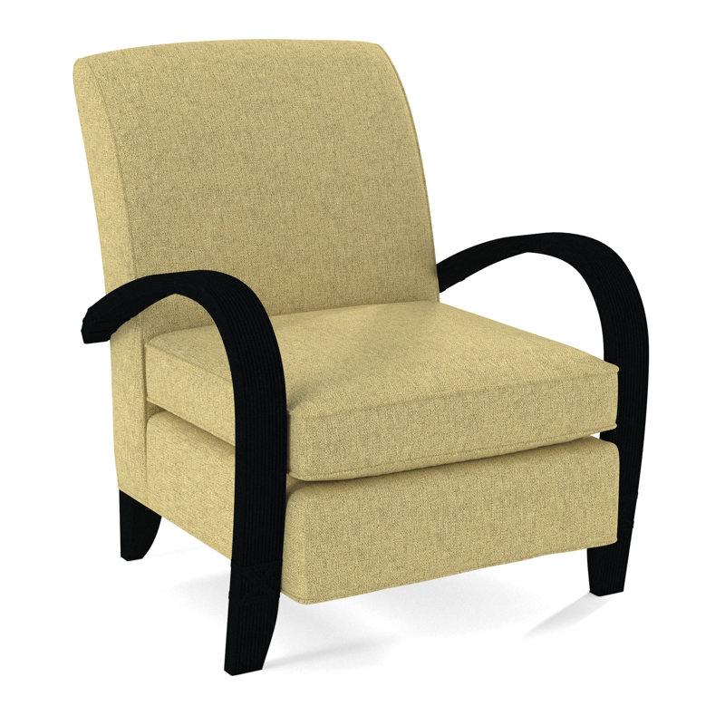 Vero Armchair, Black, White Performance Fabric; 0851-94