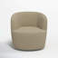 Maya Swivel Chair In Boucle-199708925