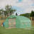 Outsunny 11.5' X 10' X 6.5' Walk-In Tunnel Greenhouse, House With Zippered Mesh Door, 7 Mesh Windows & Roll-Up Sidewalls, Upgraded Gardening Plant Hot House With Galvanized Steel Hoops, -113697920