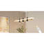 Noir / doré à 4 lumières à intensité variable - 5000 Lm, 45 W, forme linéaire, pour îlot de cuisine, bureau, luminaire suspendu 3 températures, table de salle à manger, chambre à coucher