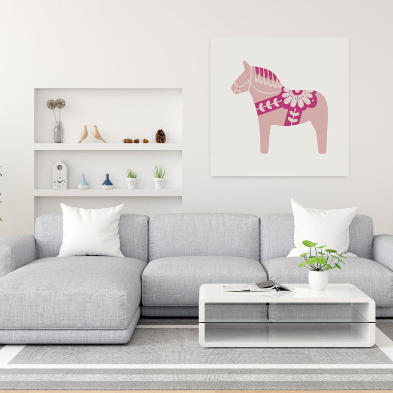 Art contemporain Art cheval contemporain, H 36 po x l 36 po