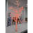 White Tree With Red Led Lights -  Size: 70"L X 65"W X 120"H.