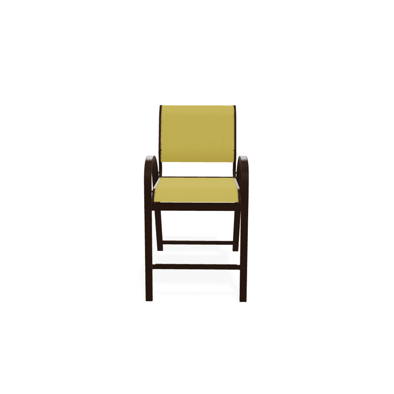 Tabouret de bar 42 po Holna, Jaune, Kona texturé