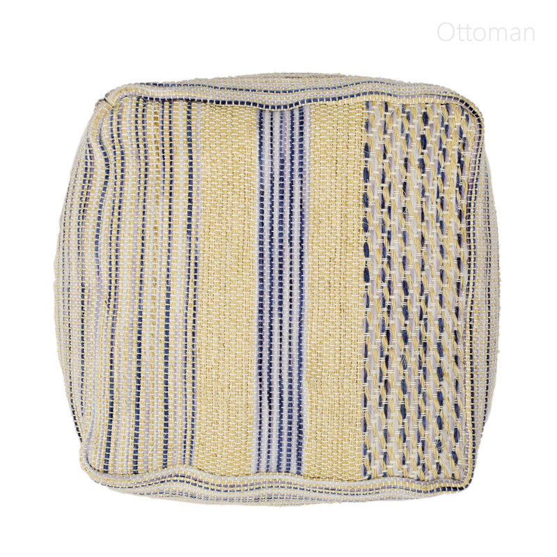 Pouf en tissu fabriqué à la main Western