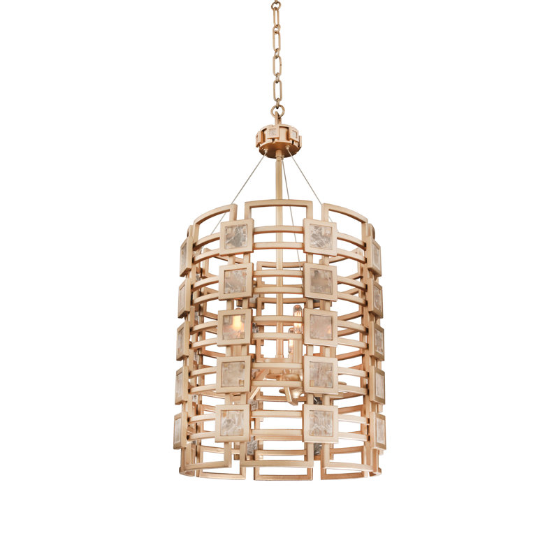Metropolis 5 LT Modern Gold Chandelier Kalco