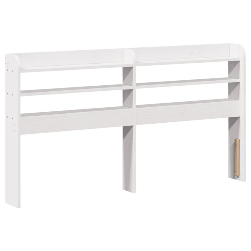 Solid Wood Headboard, Double (4'6), White