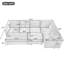 Canapé-lit modulaire avec deux repose-pieds mobiles Roomfitter-114342315
