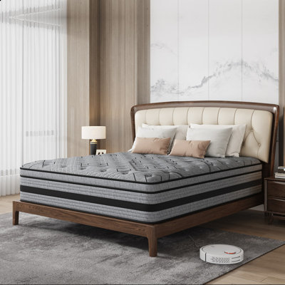 12'' King Mattress,Hybrid Bed with Memory Foam & Support