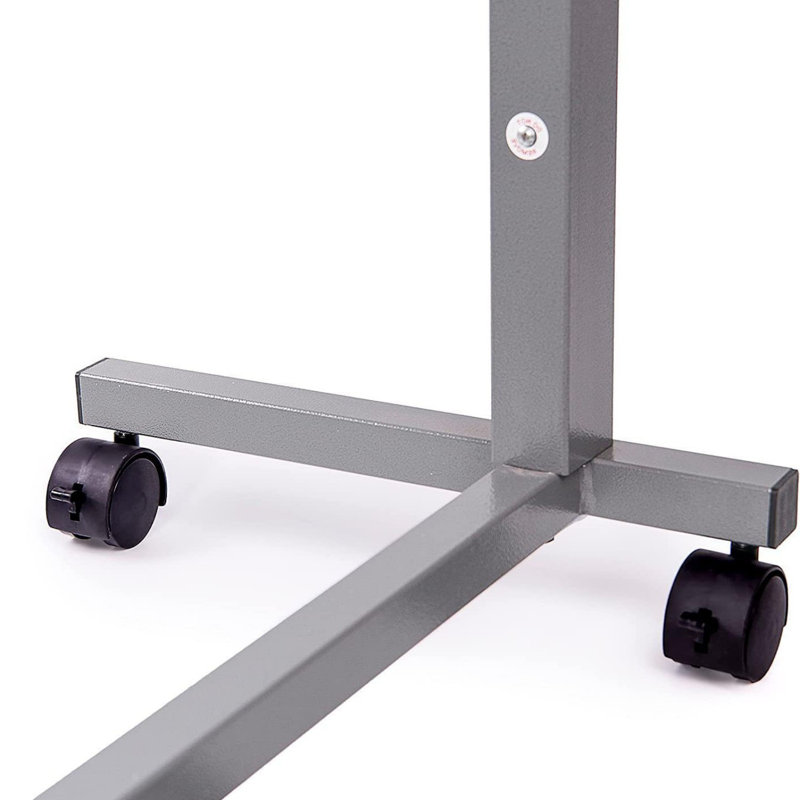 Adjustable Overbed Bedside Table With Wheels