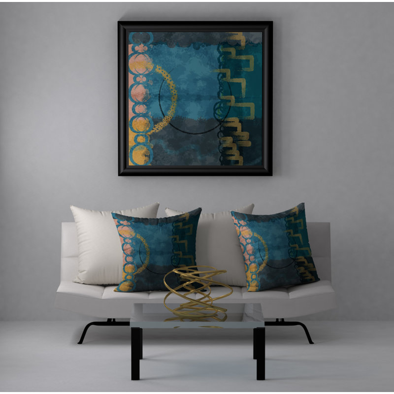 Housse de coussin décorative carrée et insert, 18 po x 18 po