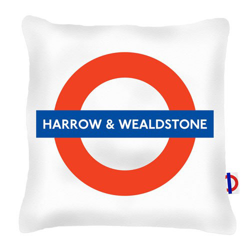 Harrow & Wealdstone Tube Station London Transport Cushion