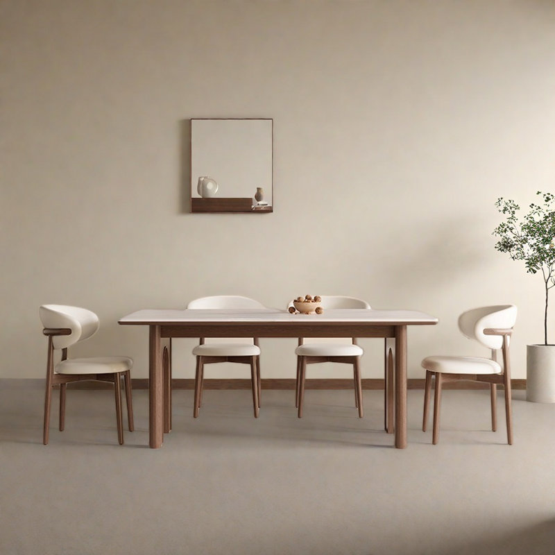 Ensemble de table et de chaises haut de gamme, H 29,52 po x L 70,86 po x l 31,49 po