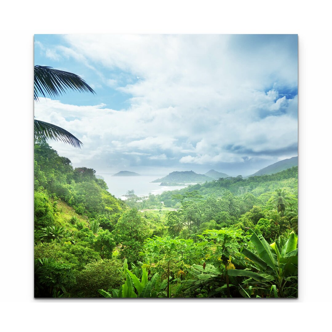 Leinwandbild Regenwald der Seychellen