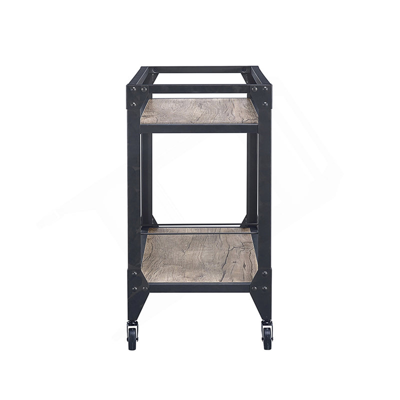 2-Shelf Serving Cart, Perfect For Entertaining And Adding A Touch Of Elegance To Any Space.