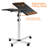 Mount-It! Rolling Laptop Tray and Projector Cart, Height Adjustable Presentation Cart with Wheels
