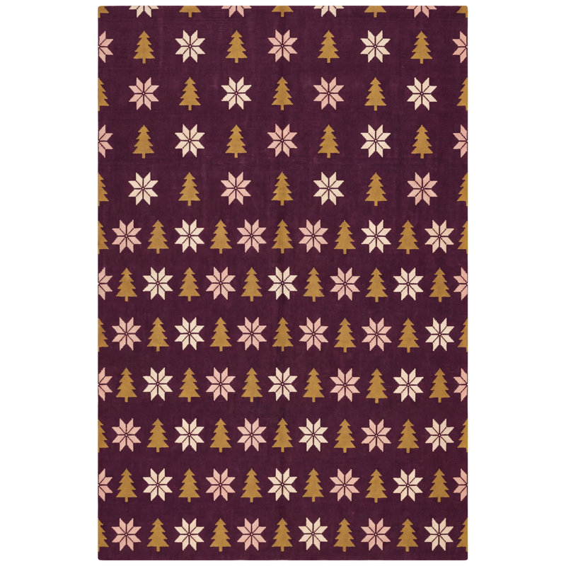 Tapis de Noël moderne Selge, Rectangle 6'7" x 8'6"