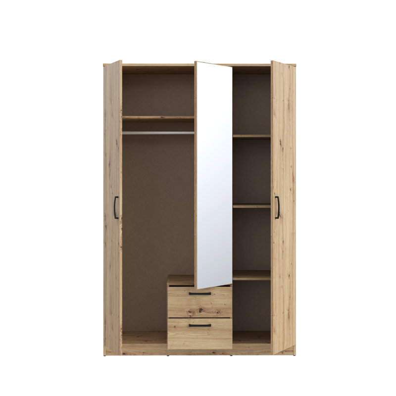 Reka 3 Door Manufactured Wood Wardrobe