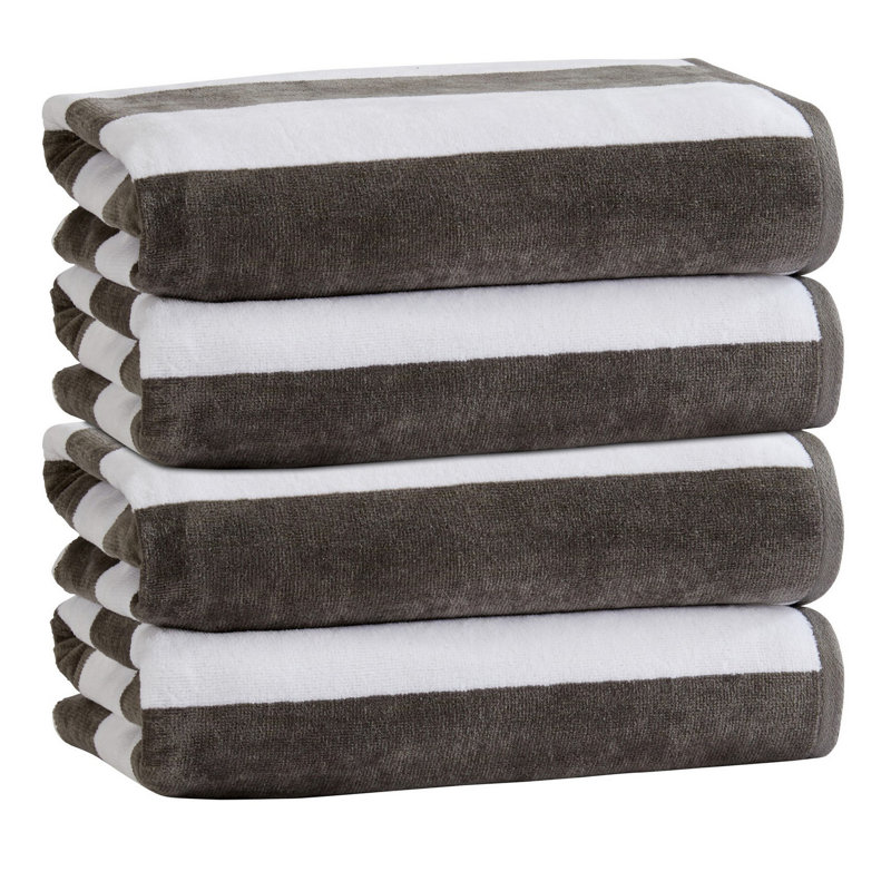 Midweight Beach Towel, Charcoal