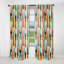 Mid-Century Modern Geometrics I - Rideau en velours Mid-Century - obscurcissant - 1 panneau-107575090