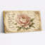 Ensemble de 1 tableau sur toile tendue, motif floral vintage pivoine et verset biblique-1069783295