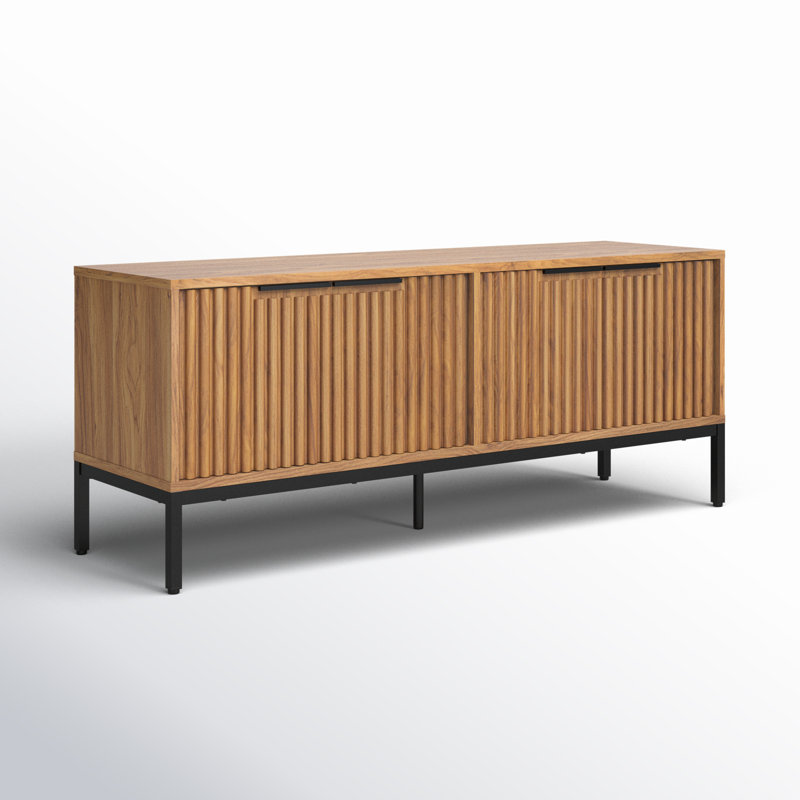 Storage TV Stand, Oak