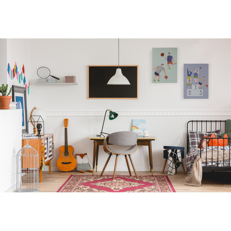 Basketball 1 Piece Wrapped Canvas Wall Art