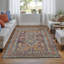 Naleia Hand Knotted Wool Geometric Area Rug in Red-1437172213