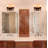 2-Light 10.4"H Black Accents Wall Sconce With Seeded Glass Shade