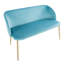 Banc rembourré en velours Terrence-1680440824